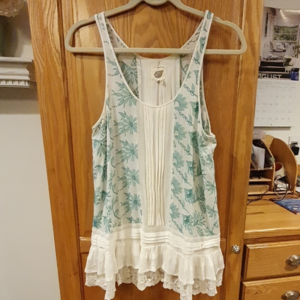 Gauze tunic tank, Anthropologie